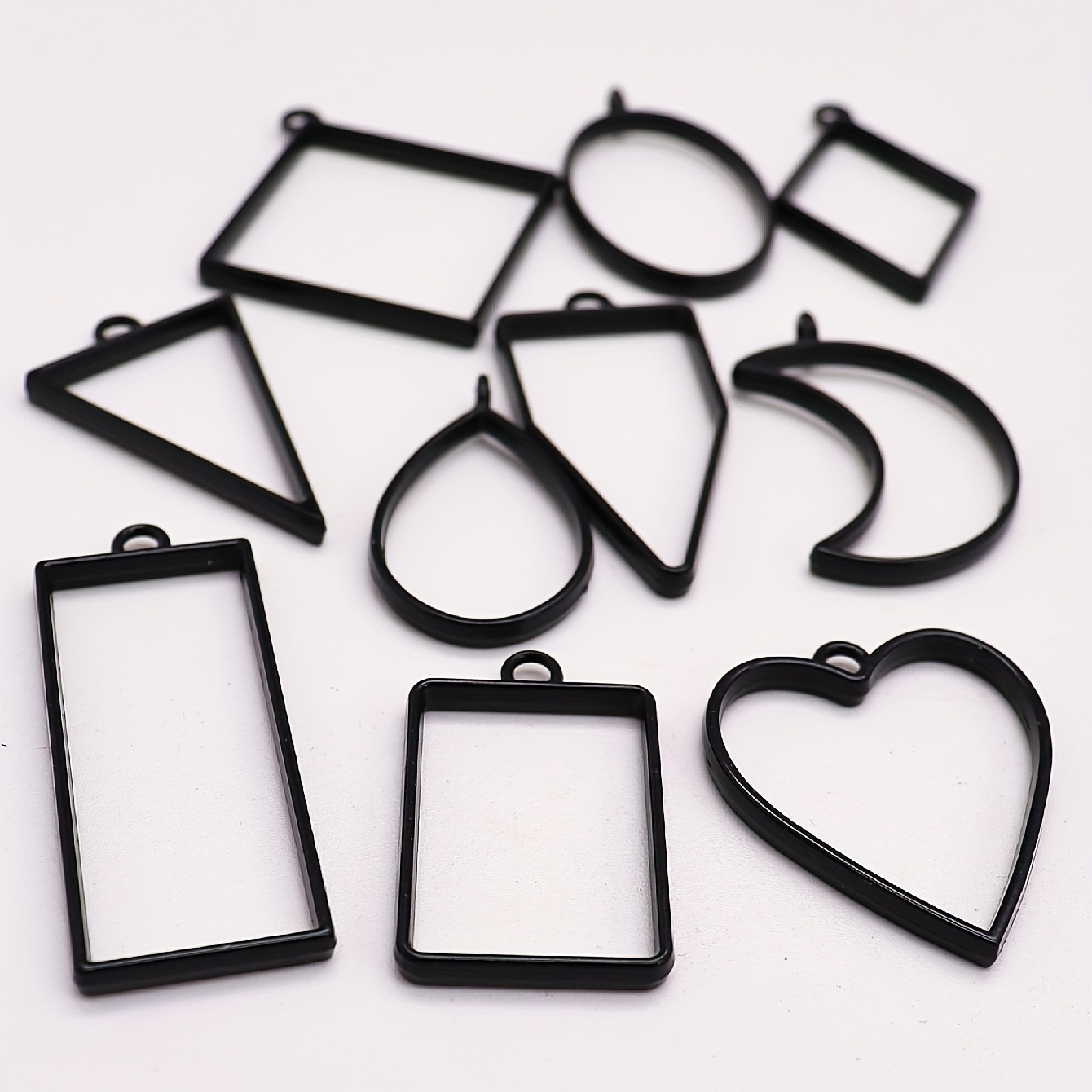 Alloy Drop Glue Border Pendant Set